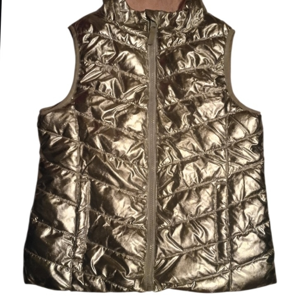 Girls reversible puffer vest